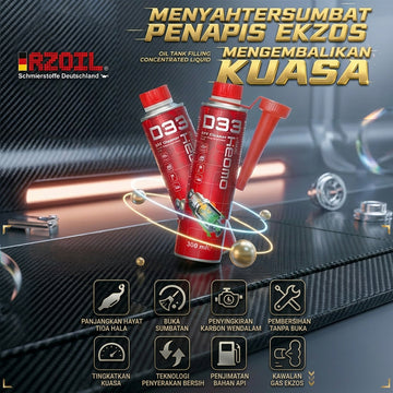 RZOIL D33 DPF Cleaner - Concentrated Diesel Particulate Filter Fluid Additive (300ml)