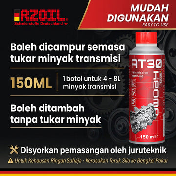 RZOIL AT30 Transmission Treatment - Premium Gearbox Fluid Additive (150ml)